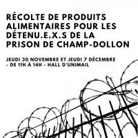 Récolte de colis alimentaires pour les détenu.e.x.s de la prison de Champ-Dollon