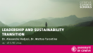 Leadership for Sustainability Transition