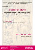 SINGERS OF DEATH: Velimir Khlebnikov’s “Voices from the Street,” the Ukrainian Song, and the Red Terror