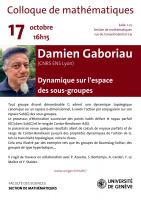 Dynamique sur l'espace des sous-groupes (Damien GABORIAU, CNRS ENS Lyon)