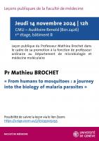 Leçon de nomination professorale au Département de microbiologie et médecine moléculaire