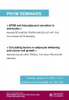 Seminar from the Department of Cell Physiology and Metabolism PHYM