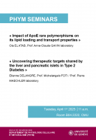 Seminar from the Department of Cell Physiology and Metabolism