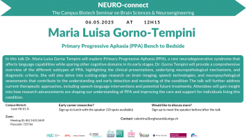NEURO-Connect "Primary Progressive Aphasia (PPA) Bench to Bedside"