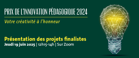 Présentation des finalistes du prix de l’innovation pédagogique 2024