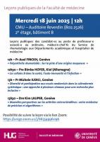 Leçons de nomination professorale au Département de médecine