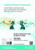 La formation comme levier de la participation des adultes : défis et mises en oeuvre