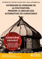 EXTENSION DU DOMAINE DE LA POLITISATION: PRENDRE LA MESURE DES ALTERNATIVES DE SUBSISTANCE
