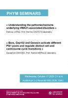 "Understanding the pathomechanisms underlying VMA21-associated disorders" & "Βora, Cep102 and Cenexin activate different Plk1 pools and regulate distinct cell and centrosome cycle transitions"