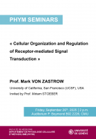 Cellular Organization and Regulation of Receptor-mediated Signal Transduction