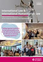 International Law & International Humanitarian Law