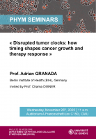 "Disrupted tumor clocks: how timing shapes cancer growth and therapy response"