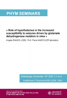 "Role of hypothalamus in the increased susceptibility to seizures driven by glutamate dehydrogenase mutation in mice"