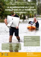 Conférence publique : La numérisation va-t-elle dans le sens de la transition écologique ?