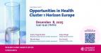 National Event on Opportunities in Health Cluster 1 Horizon Europe 