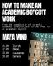 HOW TO MAKE AN ACADEMIC BOYCOTT WORK