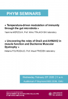 "Temperature-driven modulation of immunity through the gut microbiota" & "Uncovering the roles of Orai3 and AHNAK2 in muscle function and Duchenne Muscular Dystrophy"