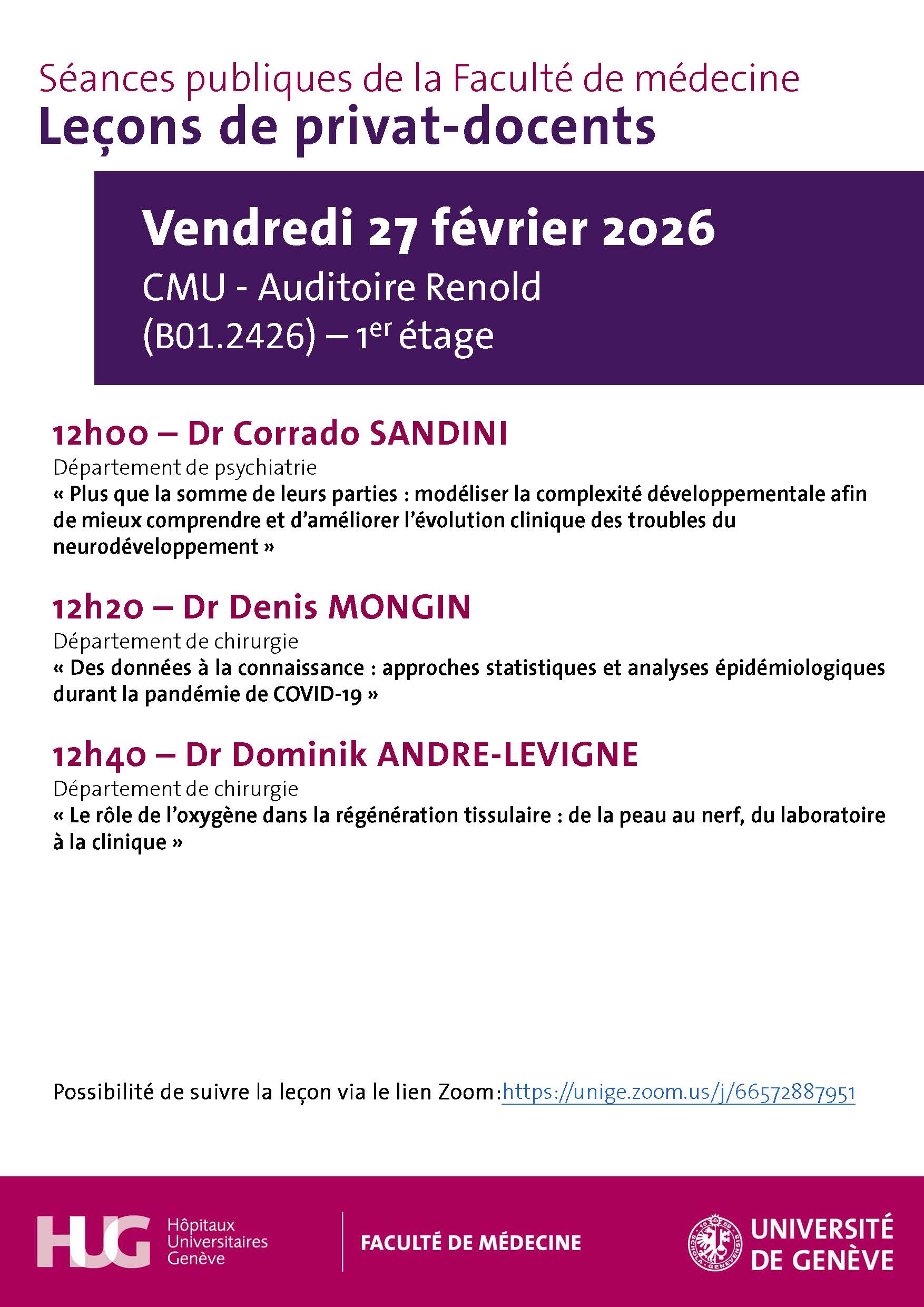 Leçons de privat-docents