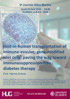 First-in-human transplantation of immune-evasive, gene-modified islet cells: paving the way toward immunosuppression-free diabetes therapy