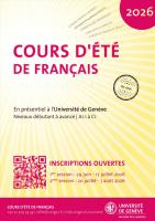 Cours d'été de français de l'Université de Genève
